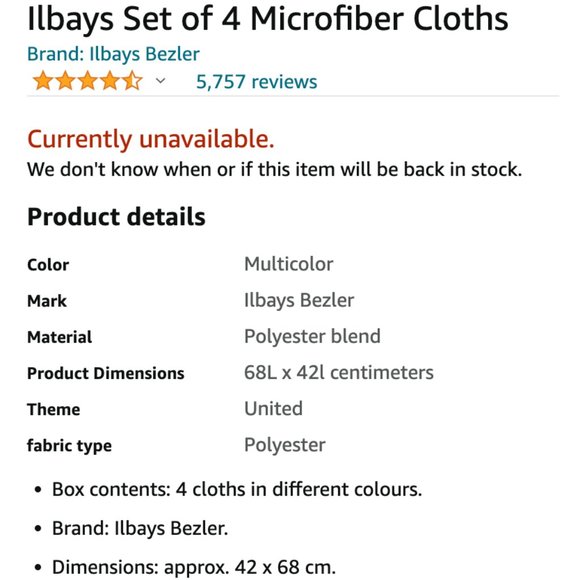 Ilbays Microfiber Magic Cleaning Cloth Pack of 3 - Ilbay's Bezler - Picture 7 of 7